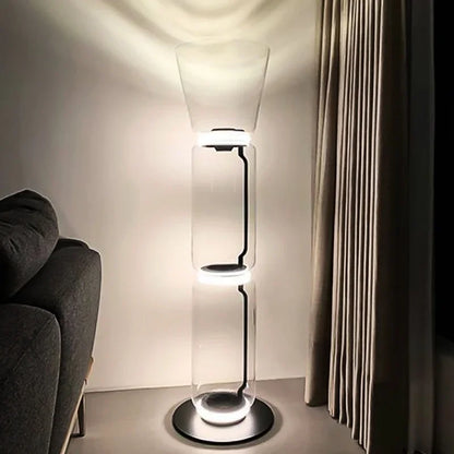 Decorbites™ Glas-LED-Stehlampenbodenleuchte: Modernes nordisches Design für Wohnzimmer- und Schlafzimmerdekoration