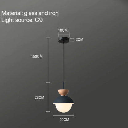 Decorbites™ Glas-Kugelleuchte: Moderne nordische Leuchte für die Einrichtung zu Hause, Küche, Esszimmer, Schlafzimmer