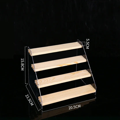 DecorBites™ Acrylic Makeup Organizer Display Stand - 5 Layer Clear Cosmetic Holder