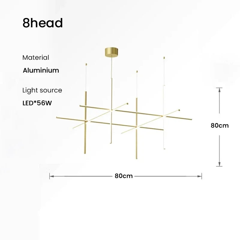 Italian Linear Ceiling Chandelier