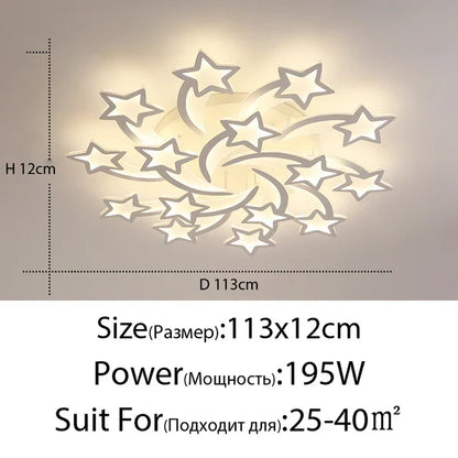 Decorbites™ LED-Akrylfarbenes Kronleuchter mit Fernbedienung für Schlafzimmer, Esszimmer und Wohnzimmerbeleuchtung