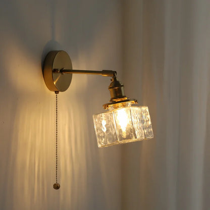 DecorBites™ Glass Copper LED Wall Lamp Modern Corridor Bedside Light
