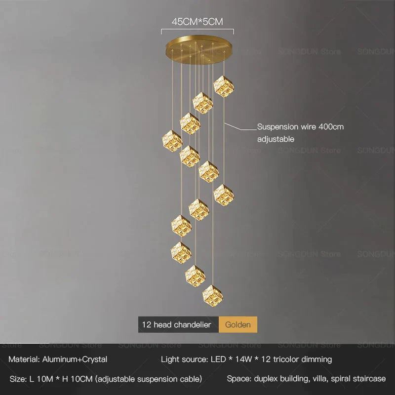 DecorBites™ Crystal Bedside Chandelier Wall Light for Designer Living Room and Hotel Bedroom