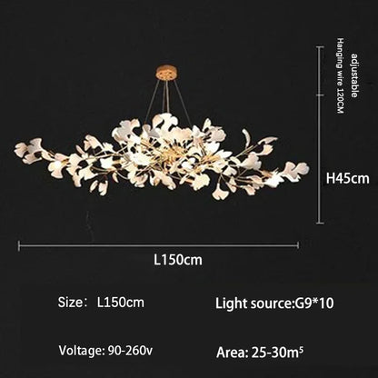 Decorbites™ Ginkgo-Blatt-LED-Deckenleuchter - Modernes nordisches Design für die Hausdekoration
