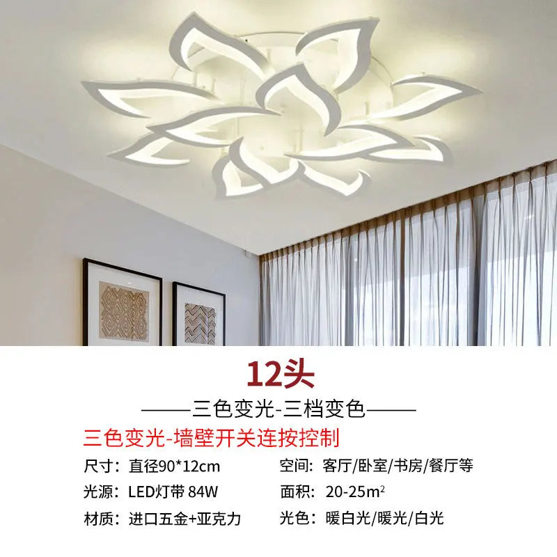 Modern Lotus LED Chandelier