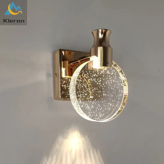 DecorBites™ Crystal LED Wall Lamp for Bedroom Living Room Decor