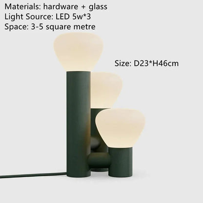 Decorbites™ Glas-Tischleuchte: Nordisches modernes minimalistisches Design für Wohnzimmer, Couchtisch, Schlafzimmer