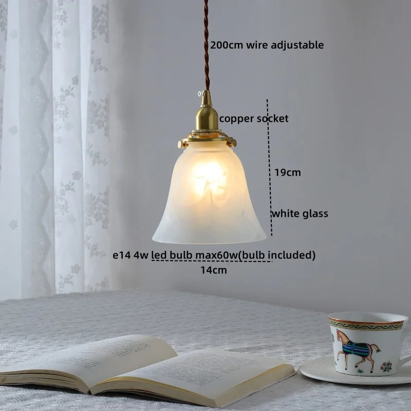 Decorbites™ Klar-Glas-LED-Kupfer-Hängelampe für moderne Heimdekoration.