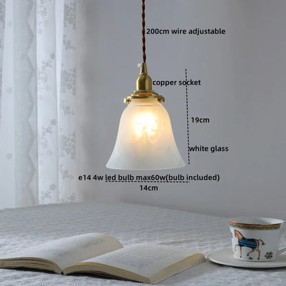Decorbites™ Klar-Glas-LED-Kupfer-Hängelampe für moderne Heimdekoration.