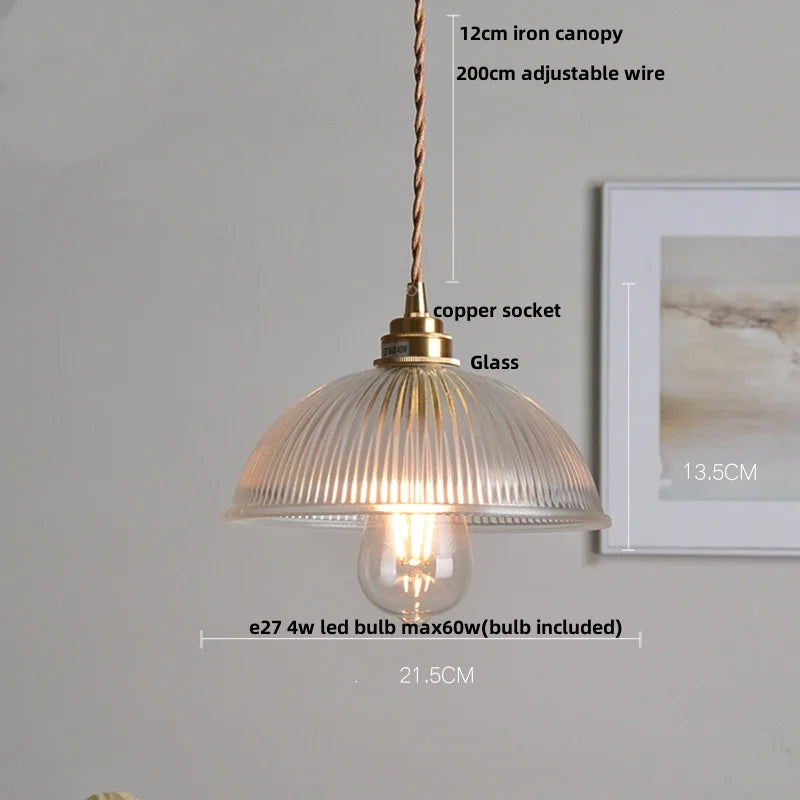 Green Glass LED Pendant