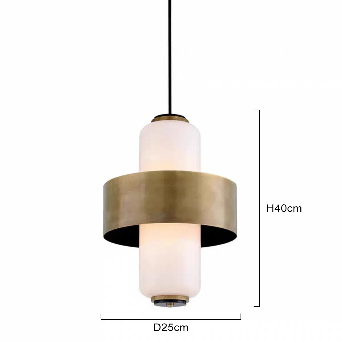 Decorbites™ Glas-Messing-Hängeleuchte - Mittelalterlicher Stil LED-Kronleuchter für Esszimmer, Küche, Schlafzimmer