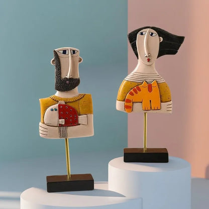 Decorbites™ Abstrakte Menschenstatue Figur für Wohnzimmer Büro Dekoration