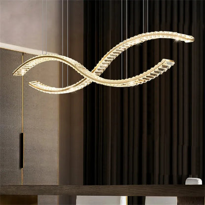 Decorbites™ Crystal-LED-Hängeleuchte: Moderne minimalistische Kronleuchter-Dekoration für Zuhause, Esszimmer und Wohnzimmer