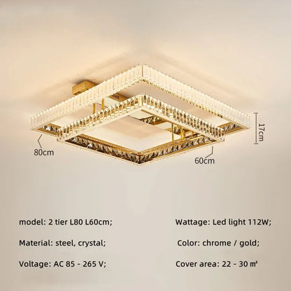 Decorbites™ Kristall-LED-Deckenleuchter: Intelligente, dimmbare Beleuchtung für das Schlafzimmer