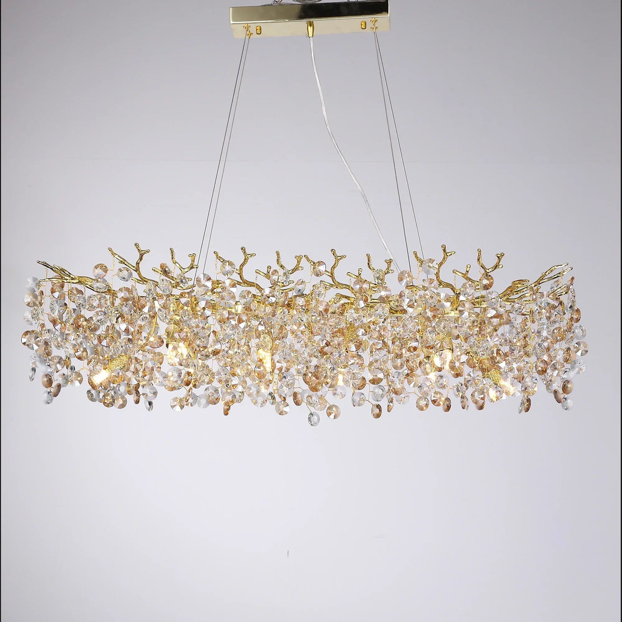 Decorbites™ Große Kristall-Leuchter für Esszimmer - Nordischer LED-Insel-Hängeleuchte