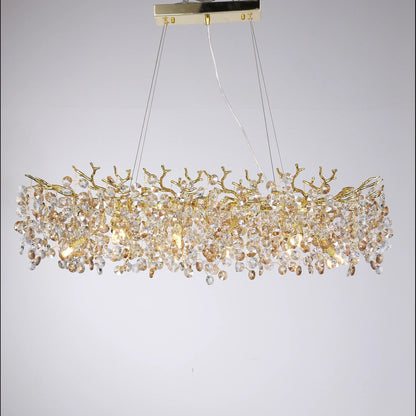 Decorbites™ Große Kristall-Leuchter für Esszimmer - Nordischer LED-Insel-Hängeleuchte