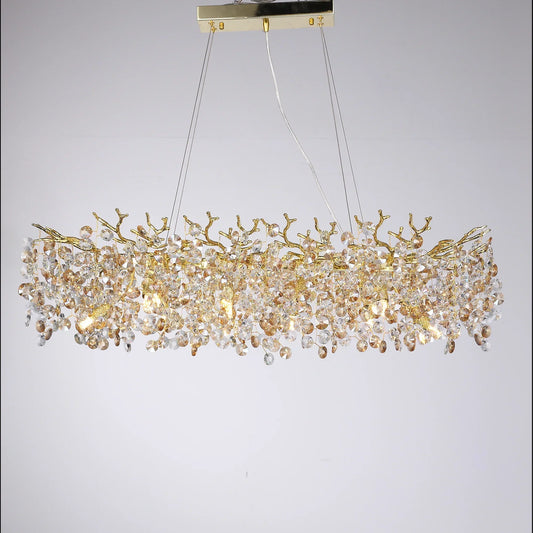 Decorbites™ Große Kristall-Leuchter für Esszimmer - Nordischer LED-Insel-Hängeleuchte