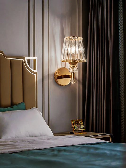 Decorbites™ Kristall-Wandleuchte: Modernes, einfaches Luxus für Schlafzimmer, Treppenhaus, Wohnzimmer und TV-Hintergrund