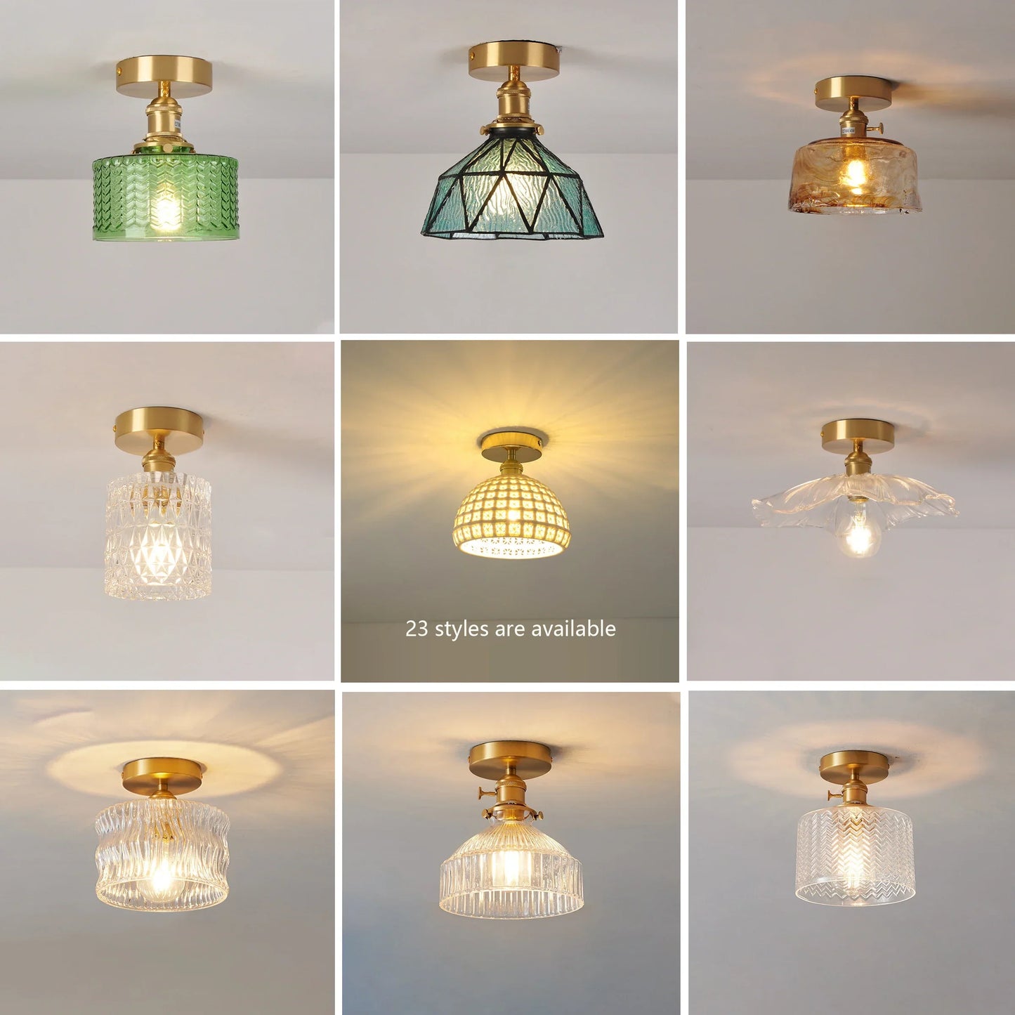 Decorbites™ Glas-Schirm-Hängeleuchte für Küchen-Gang-Schlafzimmer LED-Leuchten-Armaturen