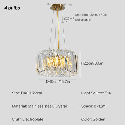 Decorbites™ Kristall-LED-Deckenleuchter: Elegante europäische Pendelleuchten für die Wohnraumgestaltung
