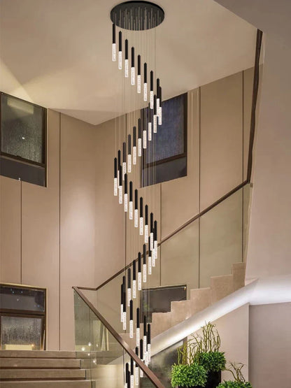 Decorbites™ Zylindrischer Kronleuchter: Moderne nordische Innenbeleuchtung für Wohnzimmer, Treppenhaus und Decke