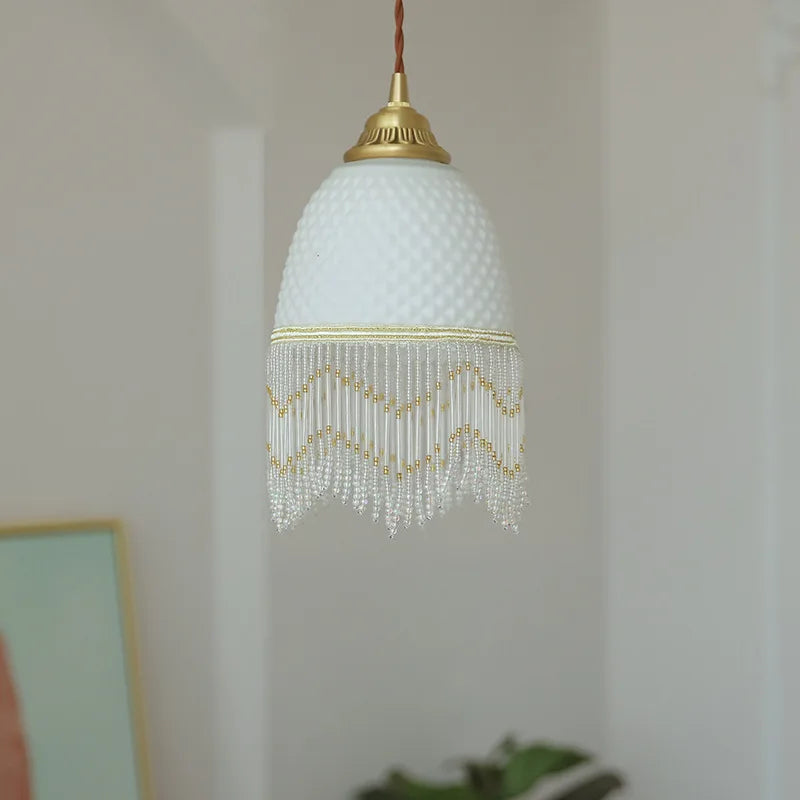Decorbites™ Glas-Tassel-LED-Pendantleuchten für Wohnzimmer, Esszimmer und Schlafzimmer, Retro-Stil-Leuchten