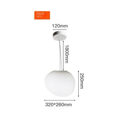 Decorbites™ Glasball-LED-Hängeleuchte – Moderne weiße nordische Hängeleuchte