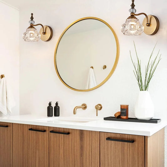 Decorbites™ Gold Kristall Wandlampe: Luxuriöse LED-Innenbeleuchtung für Wohnzimmer, Schlafzimmer und Badezimmer