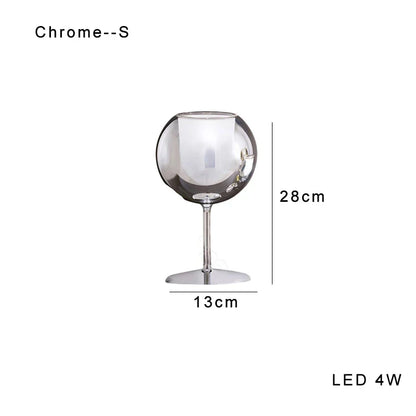 DecorBites™ Glass Gold Table Lamp: Luxury Designer Desk Light for Elegant Living Spaces