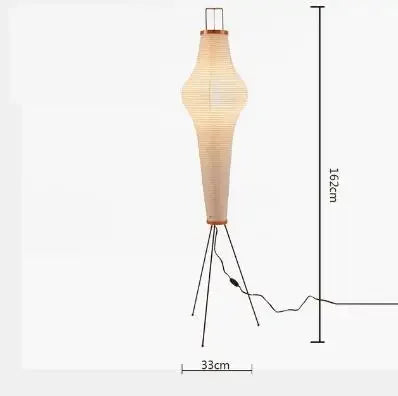 Decorbites™ Japanisches Reispapier-Bodenleuchte von Noguchi Yong für Schlafzimmer- und Salonbeleuchtung