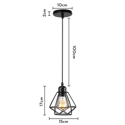 Decorbites™ Industrielles Loft-Pendant-LED-Deckenleuchte für die Dekoration im Wohnzimmer, Küche und Zuhause