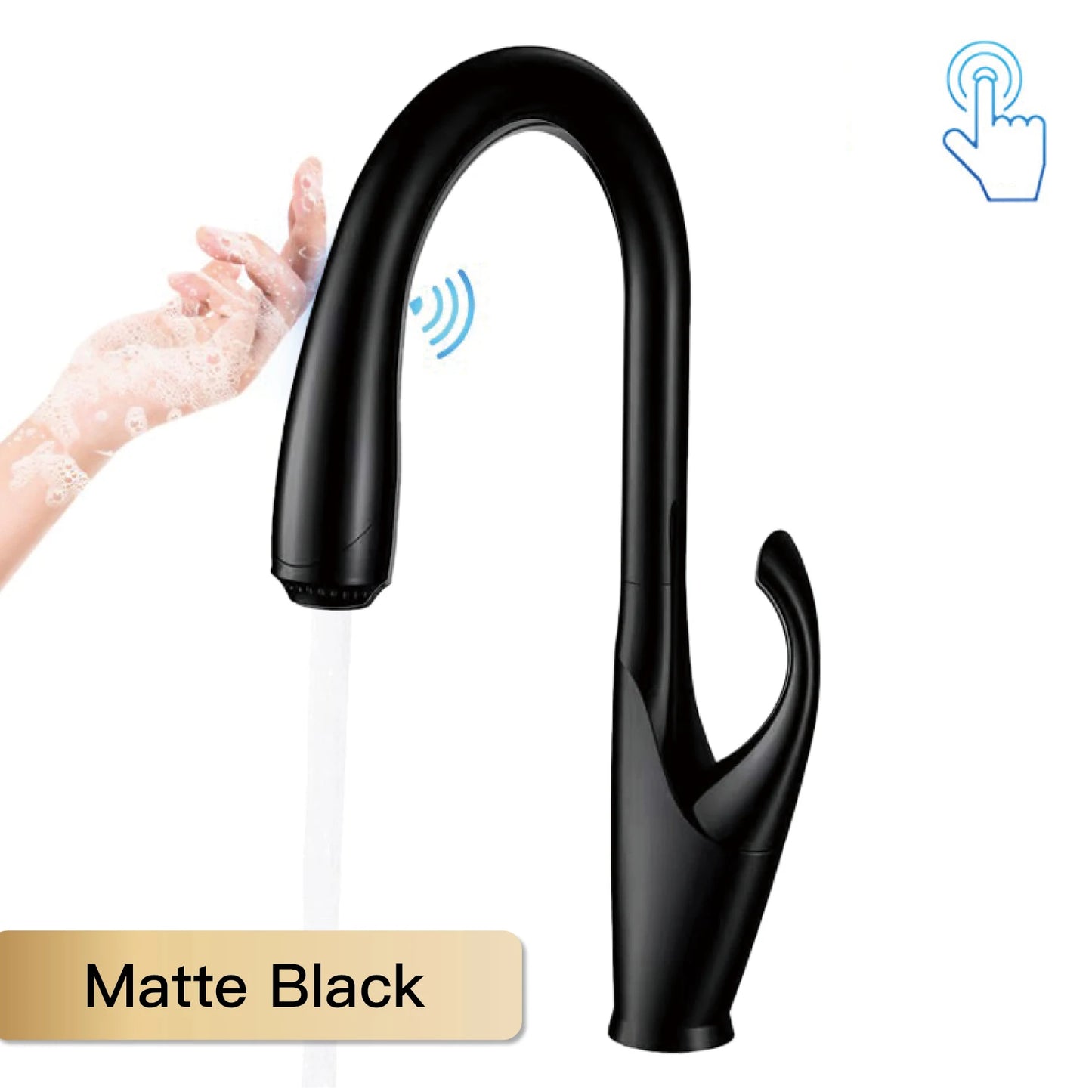 Pull Out Kitchen Faucet – Touch Control Brass Mixer Tap