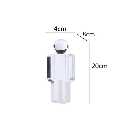 Decorbites™ Kristall-Mann-Statue Glasfigur Skulptur Wohnungsdekoration Ornamente