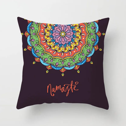 DecorBites™ Geometric Square Pillowcase Ethnic Retro Sofa Pillow Cover 45x45cm Home Decor