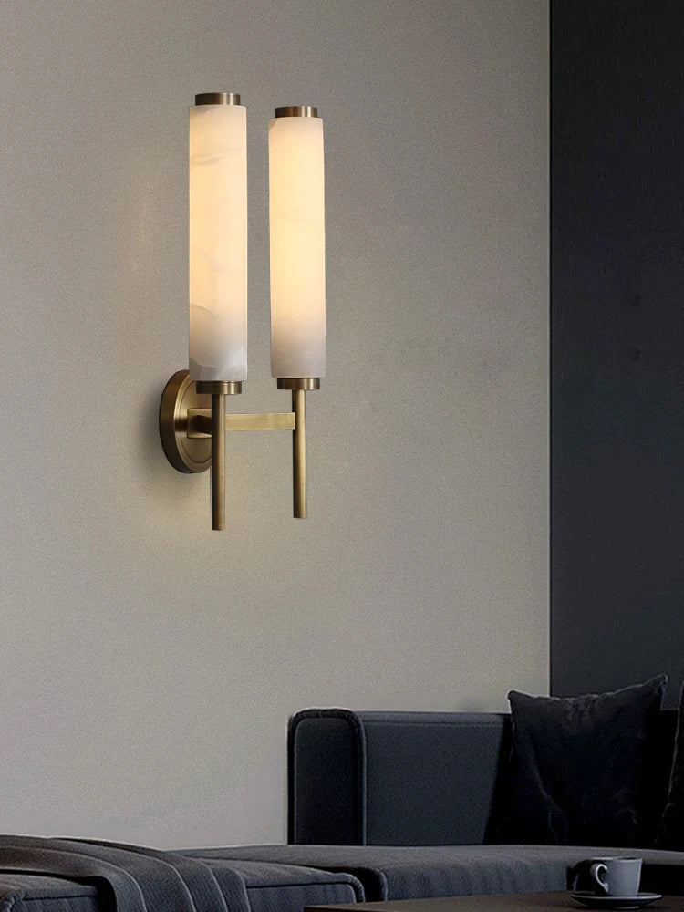 Decorbites™ Schwarz-Bronze-Messing-Marmor-Wandleuchten dimmbar Heimdekoration Wohnzimmerbeleuchtung