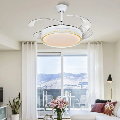 Decorbites™ LED-Deckenventilatoren mit Dekoration und Fernbedienung für Wohnzimmer, Schlafzimmer, Esszimmer