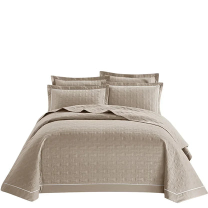 Decorbites™ Baumwoll-Tagesdecke-Bettüberwurf-Set mit dicker Steppung für luxuriöse Bettwäsche