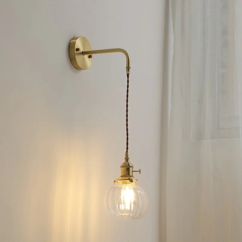 Decorbites™ Graue Glas LED Wandleuchte für Heimdekoration, Schlafzimmer, Wohnzimmer – Nordisches Design