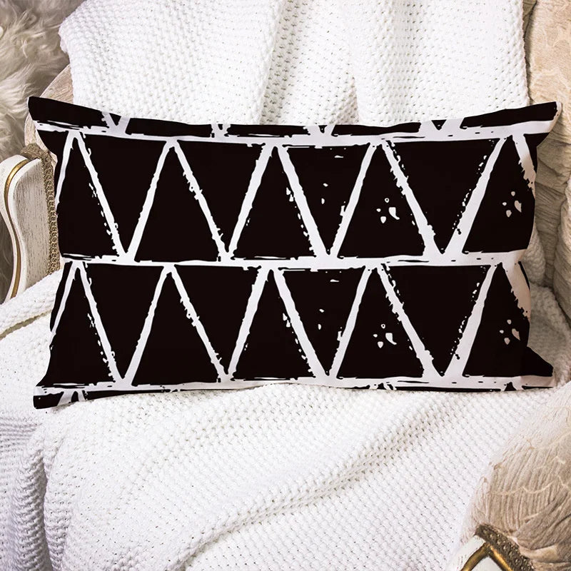 Decorbites™ Geometrisches Wellenlinien-Taljen-Kissenbezug-Set