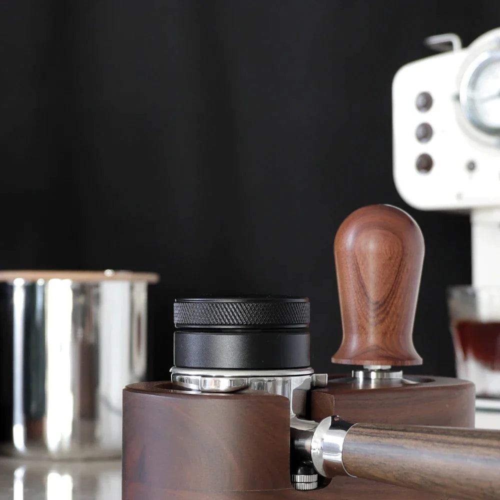 DecorBites™ Espresso Distribution Tool 58mm Palm Tamper Adjustable Slopes