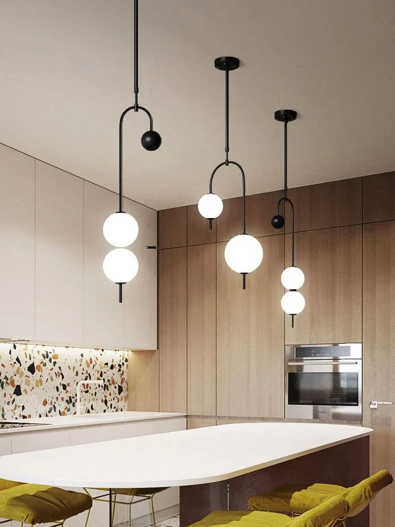 Decorbites™ Glas-Hängeleuchter Kücheninsel Deckenpendelleuchte - Moderne Hängelampe für Wohnzimmer