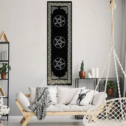 Decorbites™ Indisches Drei-Pentagramm-Wandbehang für Boho-Zimmerdekoration