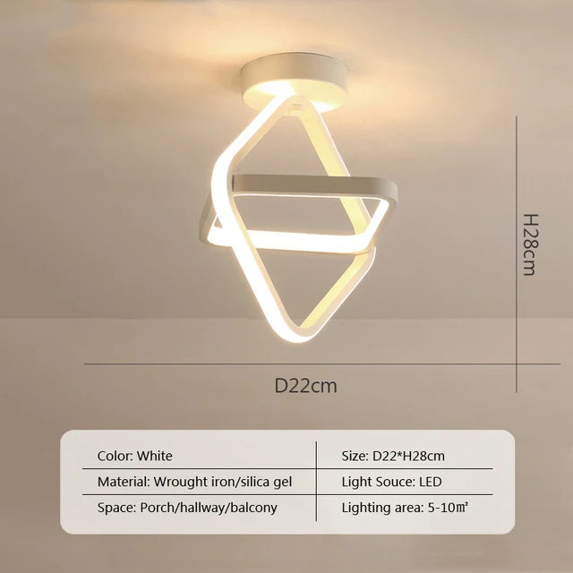 DecorBites™ LED Ceiling Chandelier Modern Bedroom Lamp Indoor Decor Surface Mounted Lighting