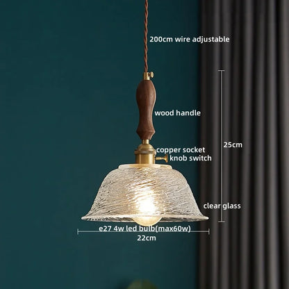 Decorbites™ Klar-Glas-Hängelampe im japanischen Stil mit LED-Hängeleuchten
