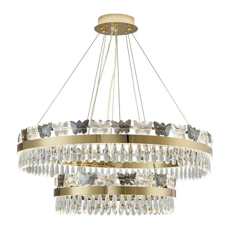 Decorbites™ Kristall-Schmetterlings-Wohnzimmerlampe: Luxuriöse postmoderne Beleuchtung für das Esszimmer