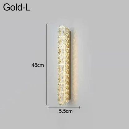 Decorbites™ Kristall-LED-Wandleuchte Silber Wandlampen | Modernes nordisches Design für Schlafzimmer und Esszimmer