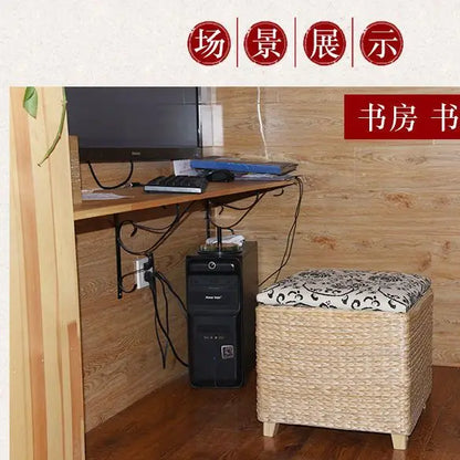 DecorBites™ 3-in-1 Storage Stool: Footrest, Shoe Organizer, and Convenient Seat