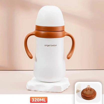Decorbites™ Kinder Edelstahl-Thermobecher mit Trinkhalm, 320 ml süßer Wasserflasche