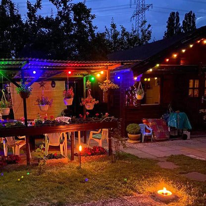 DecorBites™ G45 White String Lights: Waterproof Outdoor Mini Bulbs, Warm White 2700K