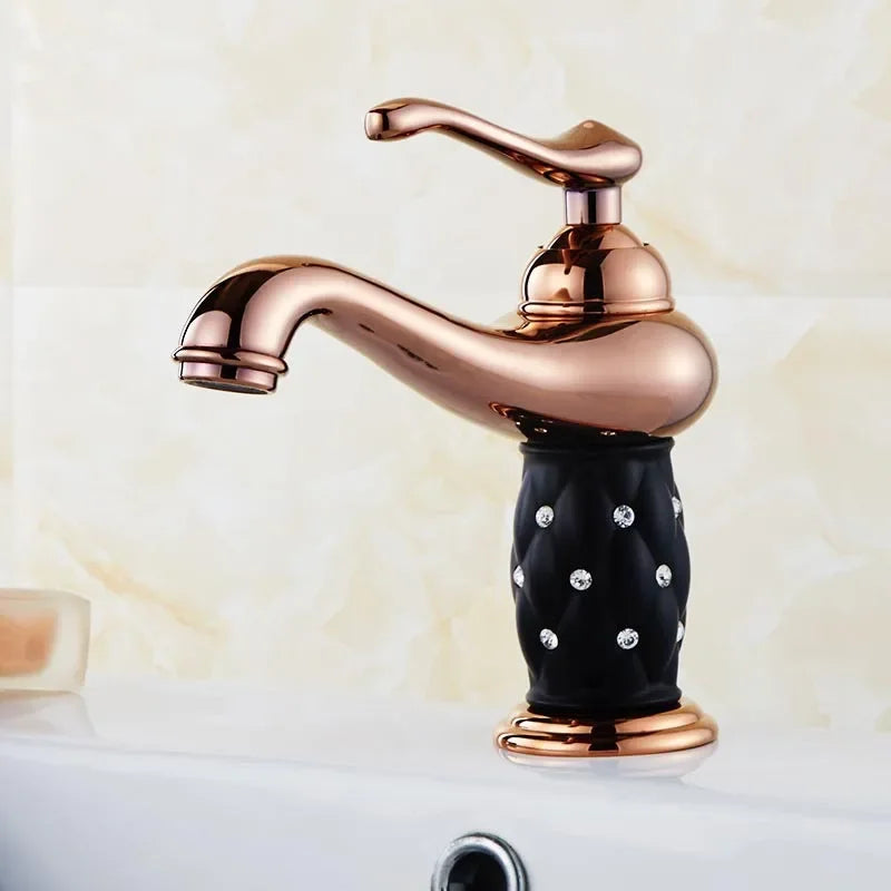 Gold Diamond Basin Faucet